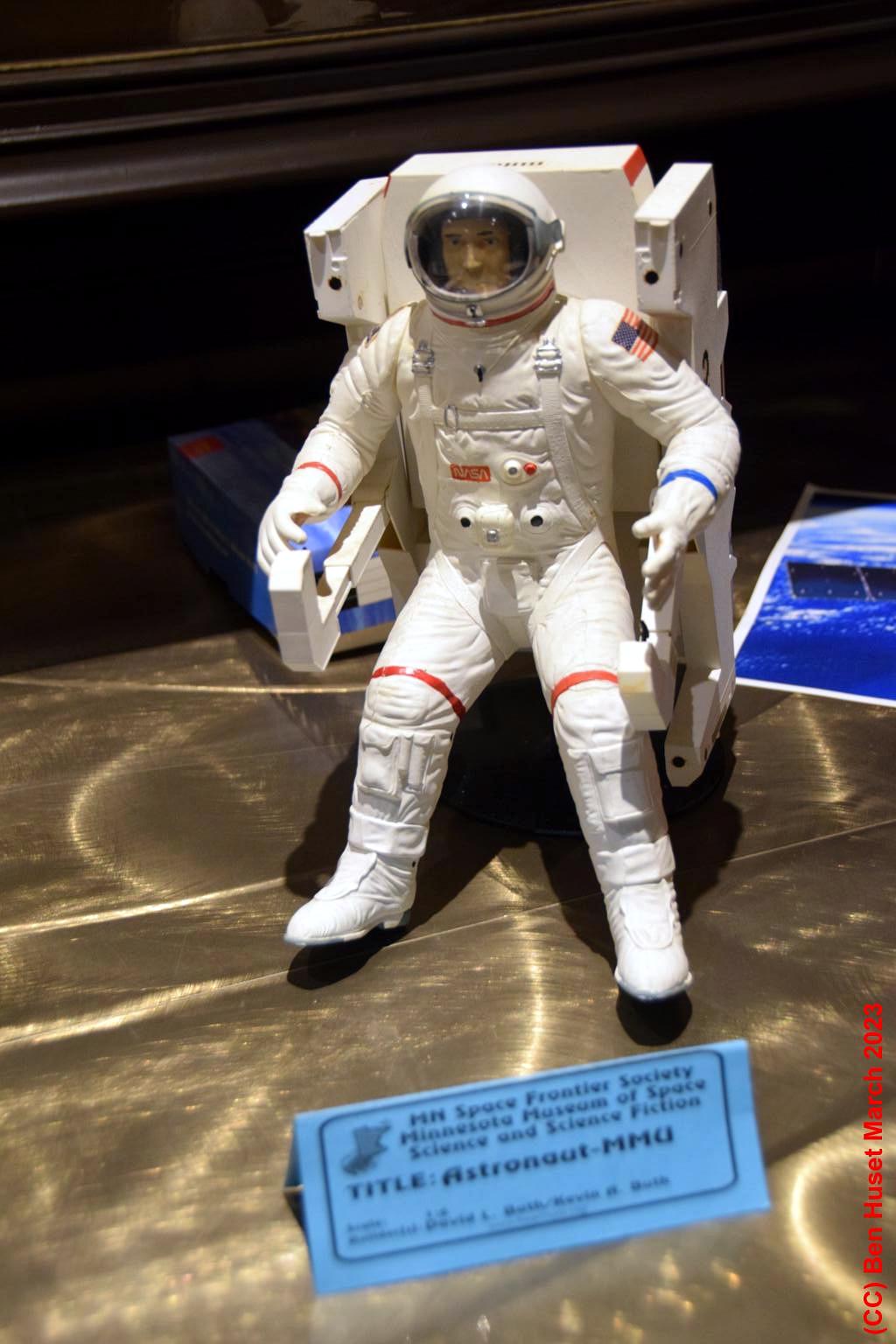 Miniature figure of an astronaut