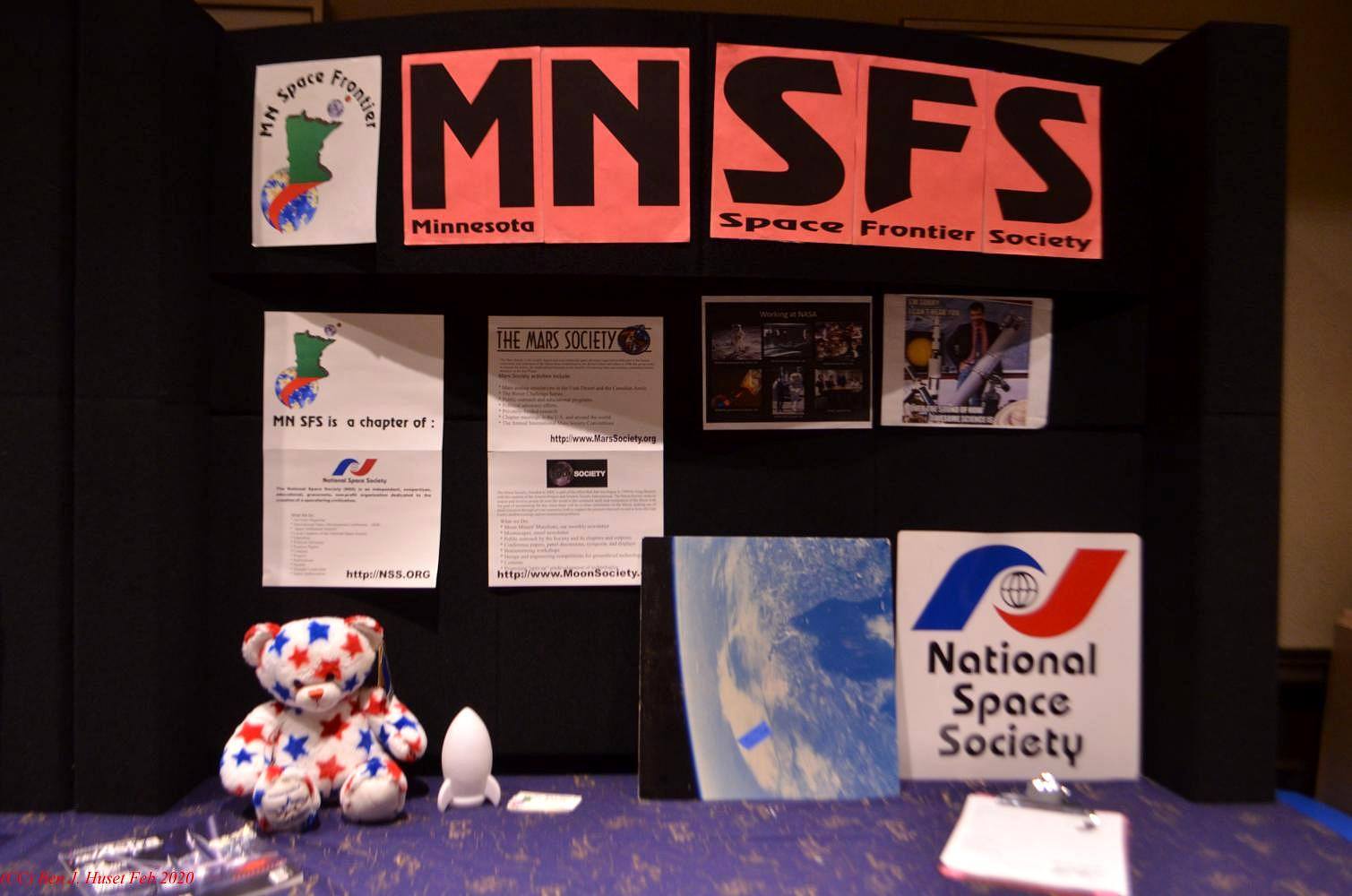 Display from MN Space frontier society