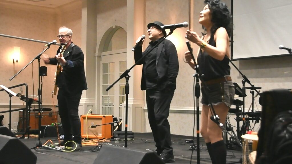 Picture of performers at Comedy Music Track