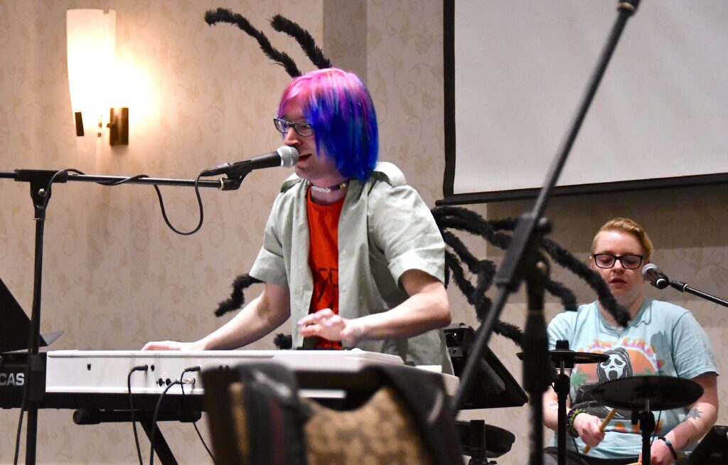 Picture of performer at Comedy Music Track